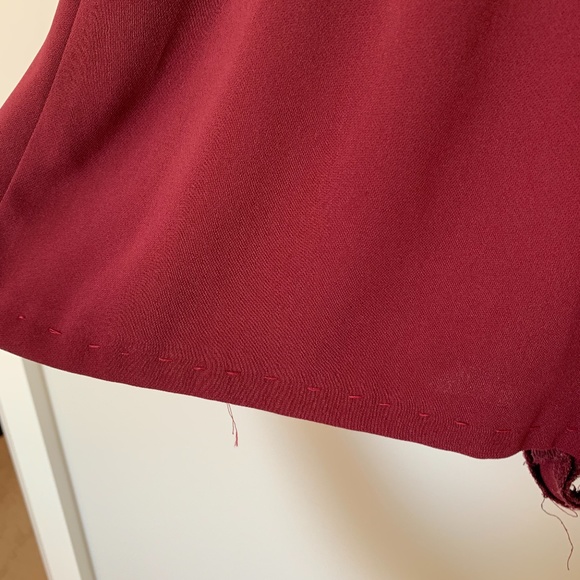 TopShop Maroon Romper - Open back - Size 2 - Picture 6 of 6